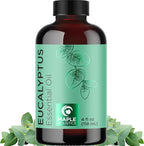Pure Eucalyptus Essential Oil 4oz Invigorating Home Spa Aromatherapy and by MapleHolistics