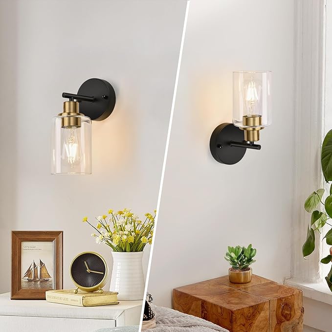 Zarbitta Set of 2 Wall Sconces for Bathroom, Bathroom Wall Lamp for Mirror - Image 7