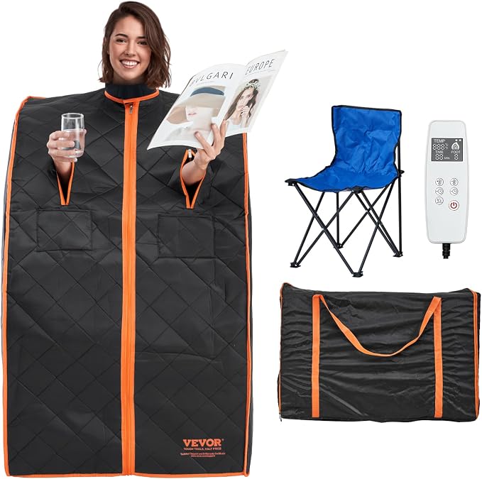 VEVOR Infrared 1050W Portable Sauna Tent Personal Sauna Kit by VEVOR