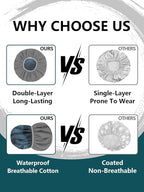 Years calm Men Shower Cap Reusable Waterproof, Dual-Layer Design, Double-Sided - Image 6