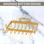 Snailhouse Soap Dish for Shower, Wall Self Draining Adhesive Hanging Stainless - Image 2