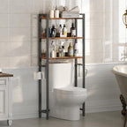 MAHANCRIS Over The Toilet Storage Rack, 3 Tier Bathroom Organizer Over Toilet by MAHANCRIS