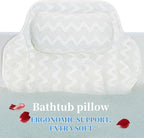 Super Thick Bath Pillow, Soft and Comfortable Bath Pillow, 4D mesh Fabric and 6 - Image 4