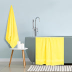 GLAMBURG Premium Cotton Oversized 2 Pack Bath Sheet 35x70-100% Pure Cotton - Image 4