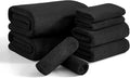 8 Piece Bath Towel Set Black|2 Oversized Large Bath Sheet, 2 Hand Towels by JessyHome