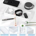 ZHWS Bathroom Vanity Tray for Countertop Decor Perfume Jewelry Toiletries - Image 4
