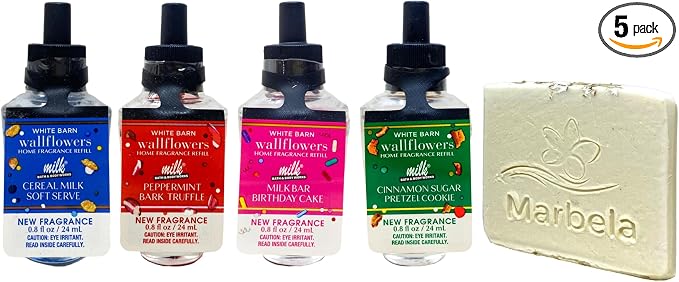 Bath & Body Works 4 Wallflowers Fragrance Refills – Cereal Milk Soft Serve by BathBodyWorks