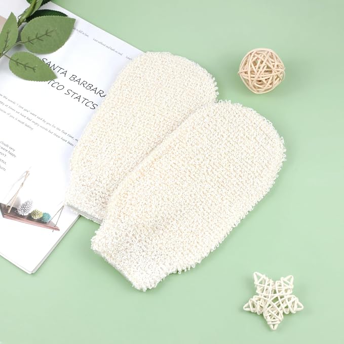 2-Pack Hemp Bath Gloves – Natural Shower Mitts - Image 7