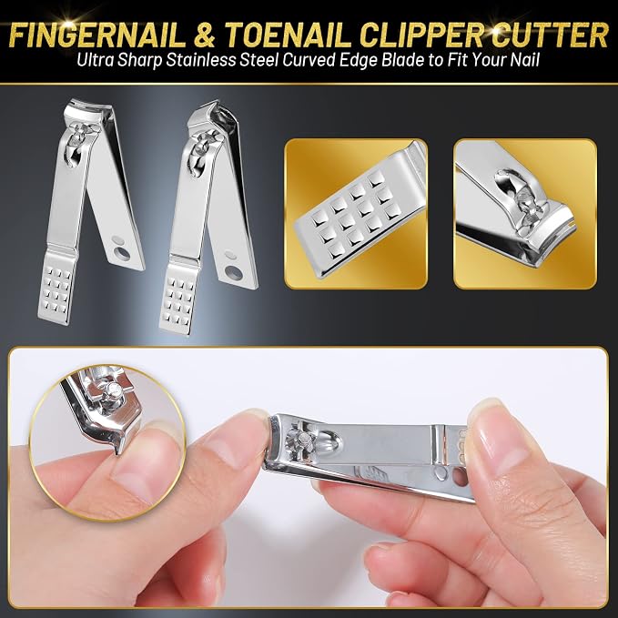 10 PCS Toenail Clippers Tool Kit, Modacraft Professional Podiatrist Nail - Image 4