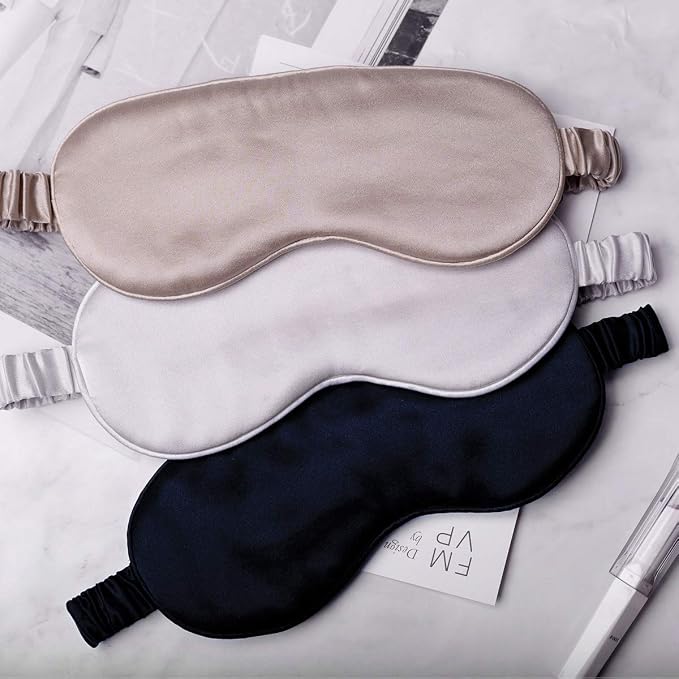 Silk Sleep Mask Light Blocking Luxury 100% Mulberry 19mm Silk Eye Mask Eye - Image 6