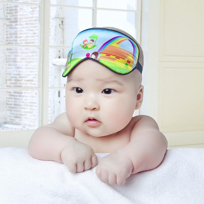 100% Natural Silk Sleep Eye Mask Kids, Cute Night Sleeping Mask - Image 3