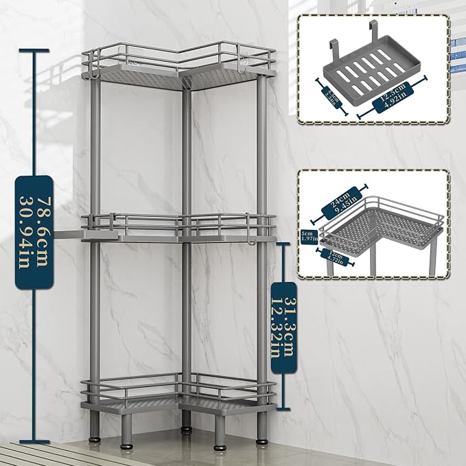Consumest Corner Shower Caddy Standing - Image 5