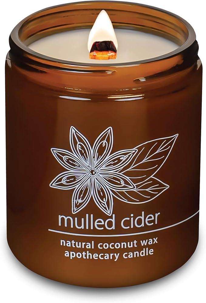 Hemlock Park Mulled Cider Apothecary Hand-Poured Scented Candle | Crackling by HemlockPark