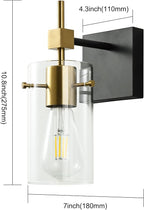 SOLFART 1 Light Vintage Vanity Light Bathroom Light Fixture Over Mirror - Image 2