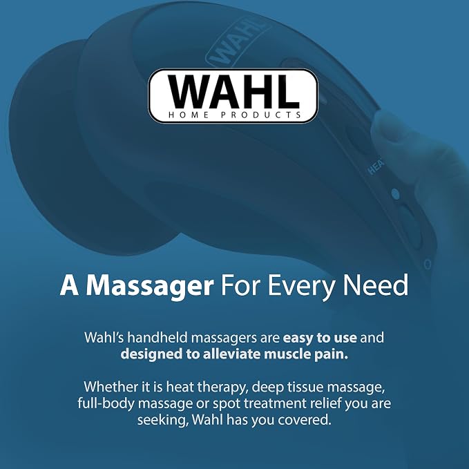 Wahl Clipper Deluxe Heated Therapy Corded Handheld Rotary Massage Kit, 8 Unique - Image 7
