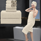 8 Piece Bathroom Towel Set |2 Oversized Bath Towels, 2 Hand Towels, 4 by MAGGEA
