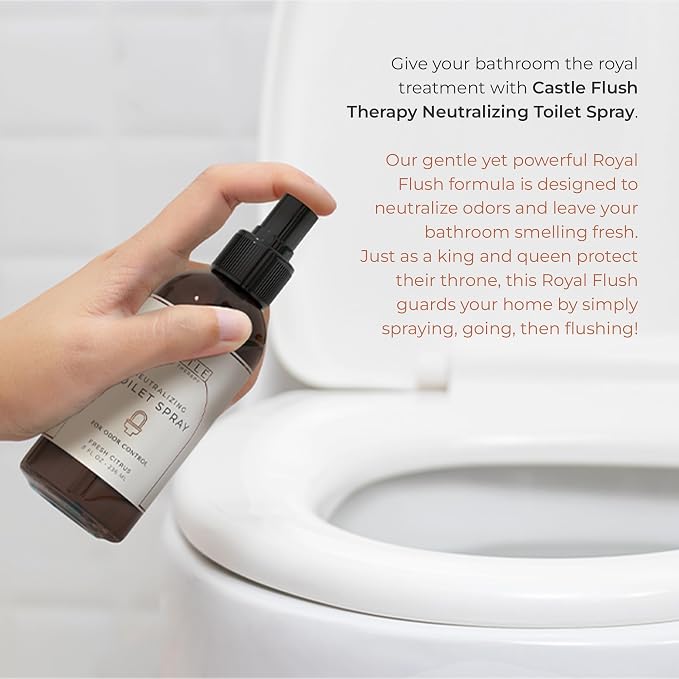Castle Flush Therapy Neutralizing Toilet Spray | Odor Control: Mist Over the - Image 3