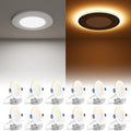 VOLISUN 12 Pack 4 Inch 5CCT Recessed Light by VOLISUN