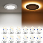 VOLISUN 12 Pack 4 Inch 5CCT Recessed Light by VOLISUN