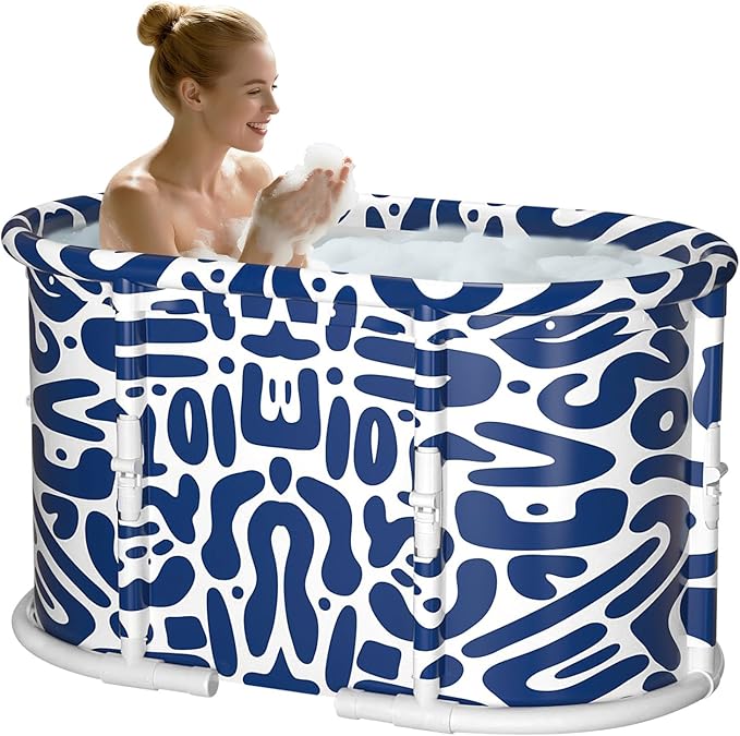 Portable Bathtub, Foldable Bathtub No Installation, Freestanding Shower Bathtubs by HLCZLUZ