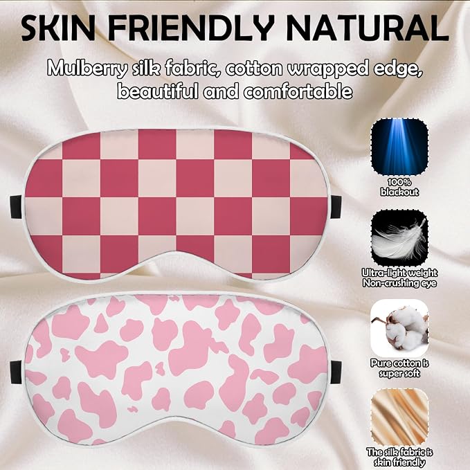 2 PCS Sleep Eye Mask Silk Sleeping Soft - Image 3
