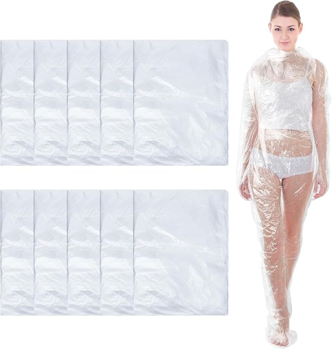 Xtinmee Disposable Body Wraps PE Sauna Bath Suit Plastic Body Sauna Wrap by Xtinmee