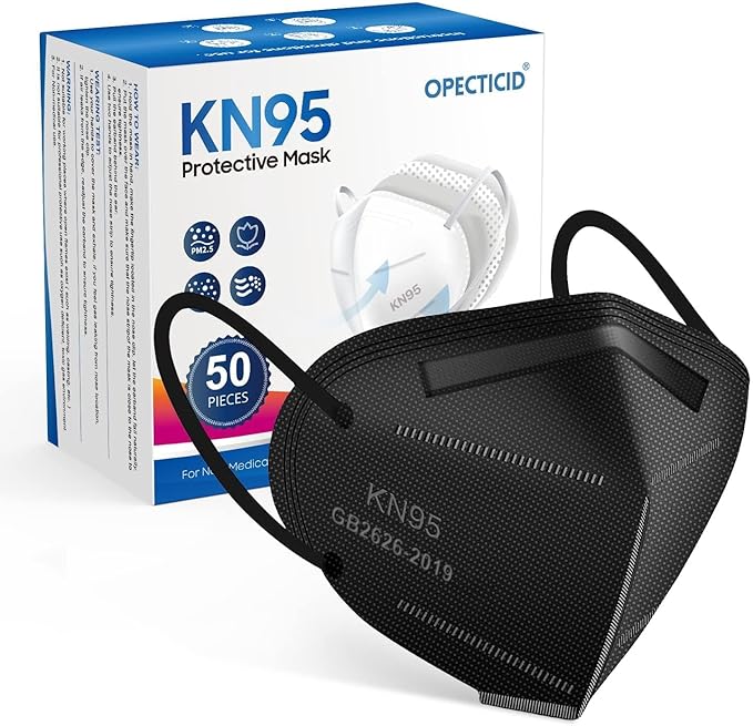 KN95 Face Mask, KN95 Mask, Cup Masks Breathable 5-Layer Filter Efficiency≥95% by OPECTICID