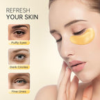 REDANHA 24 Pairs 24K Gold Under Eye Patches Face Masks Dark Circles Puffy Eye - Image 5