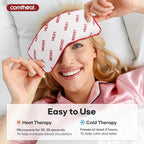 Lavender Eye Pillow for Yoga, Microwavable Moist Heat Eye Compress Mask Pillow - Image 6