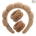 Spa Headbands for Washing Face Soft Puffy Bubble Headbands Wristband for Women by Unknown
