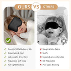 Kids Sleep Mask, 100% Real Mulberry Silk Eye Mask, Sleeping Mask - Image 6
