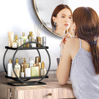 Bathroom Counter Organizer, 2 Tier Bathroom Organizer Countertop, Vanity Makeup - Image 2