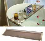 Acrylic Bathtub Tray Caddy, Luxury Bathroom Organizer Tablet Holder SHUNLI - Image 3