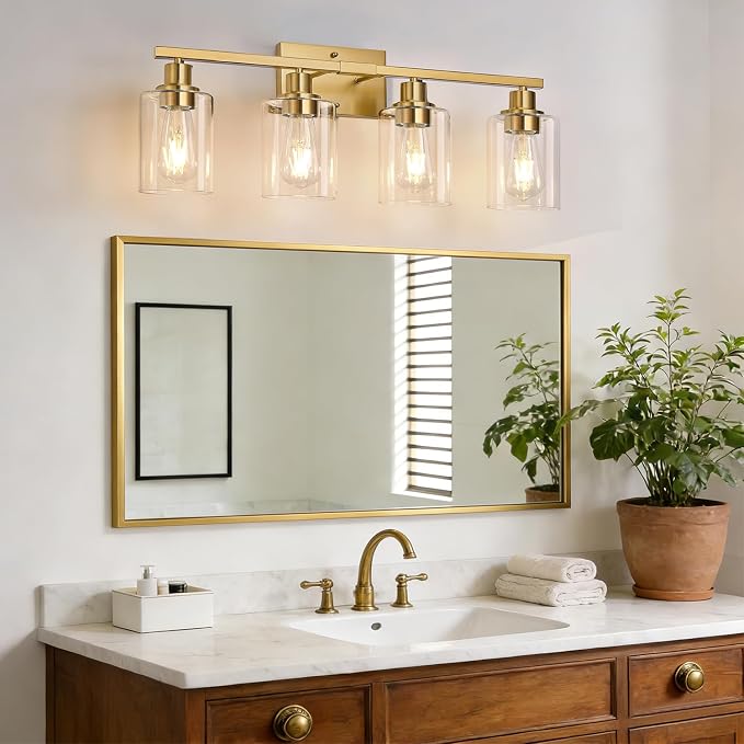 MOKATNG 4-Light Bathroom Light Fixtures, Vanity Light - Image 7
