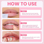4 PCS Lip Scrub and Mask Set, Strawberry Watermelon Lip Exfoliator Scrub - Image 6