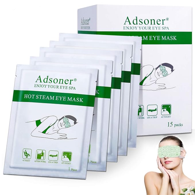 Steam Eye Mask, 15 Packs Hot Steam Eye SPA Mask by Adsoner