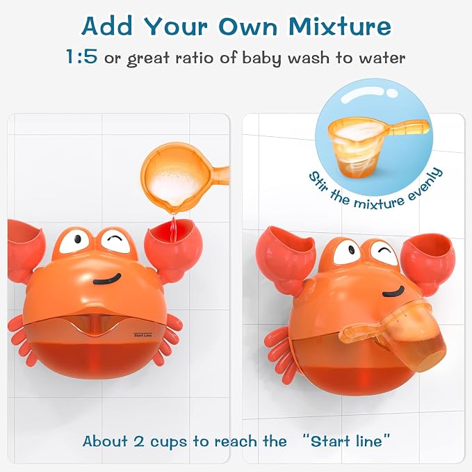 KINDIARY Bath Toy, Crab Bath Bubble Maker - Image 3