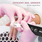 AOMEES Electric Nail File Kit, Rechargeable Professional Manicure Pedicure Kit - Image 7
