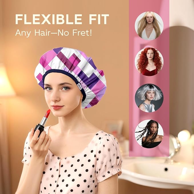 Years calm Waterproof Shower Cap - Image 6