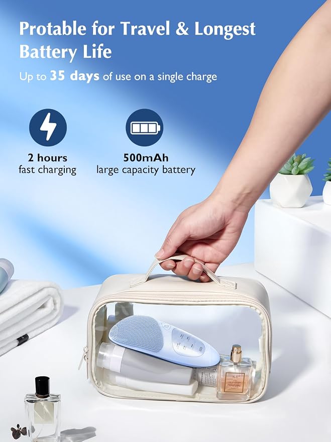 COSLUS JMY05 Facial Cleansing Brush Silicone Face Scrubber: IPX7 Waterproof - Image 9
