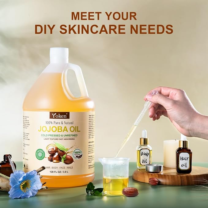 Yoken 1 Gallon Jojoba Oil EWG Verified - Image 6