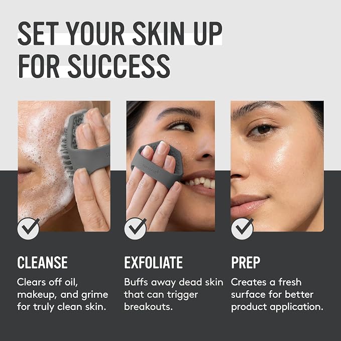 Sud Scrub® Antimicrobial Silicone Face Scrubber, 1 Pack, Gentle Face Exfoliator - Image 5