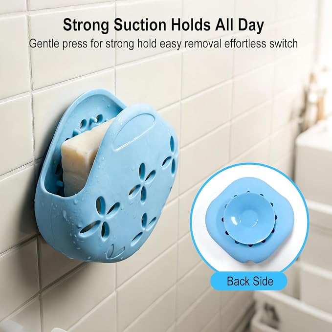 2 Pack Shower Steamer Holder Suction Cup, Silicone Bathroom Accessories - Image 3