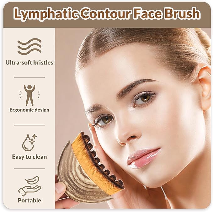 Lymphatic Contour Face Brush & V Line Lifting Mask, Chin Sculpting and Lifting - Image 3