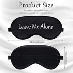 Geyoga 4 Pieces Funny Eye Mask for Sleep Soft Satin Blocking Blindfold - Image 3
