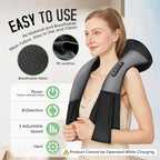 Cordless Shiatsu Neck and Shoulder Massager, Back Massager - Image 4