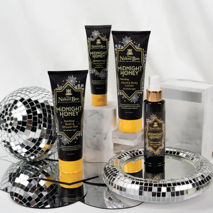 The Naked Bee Midnight Honey Shimmering Body Lotion 2.5 oz - Image 3