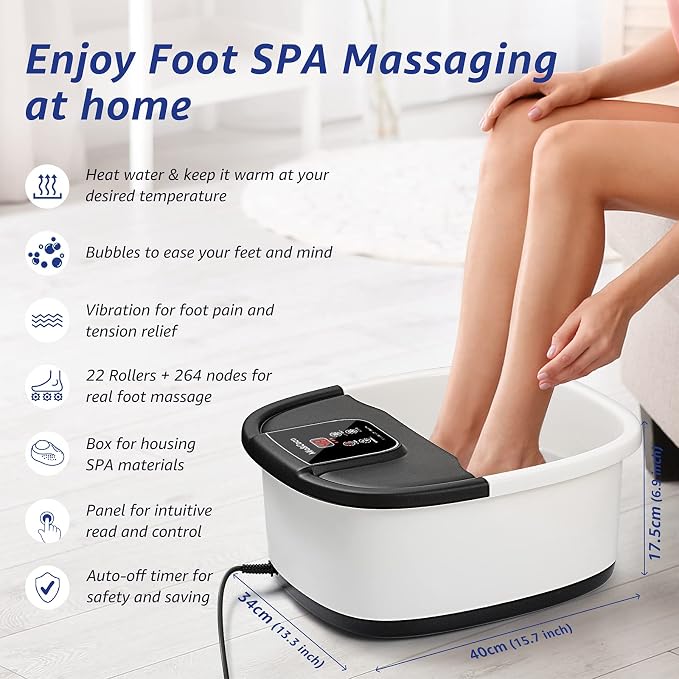 Mia&Coco Foot Bath Spa Soak Tub, Massager - Image 2