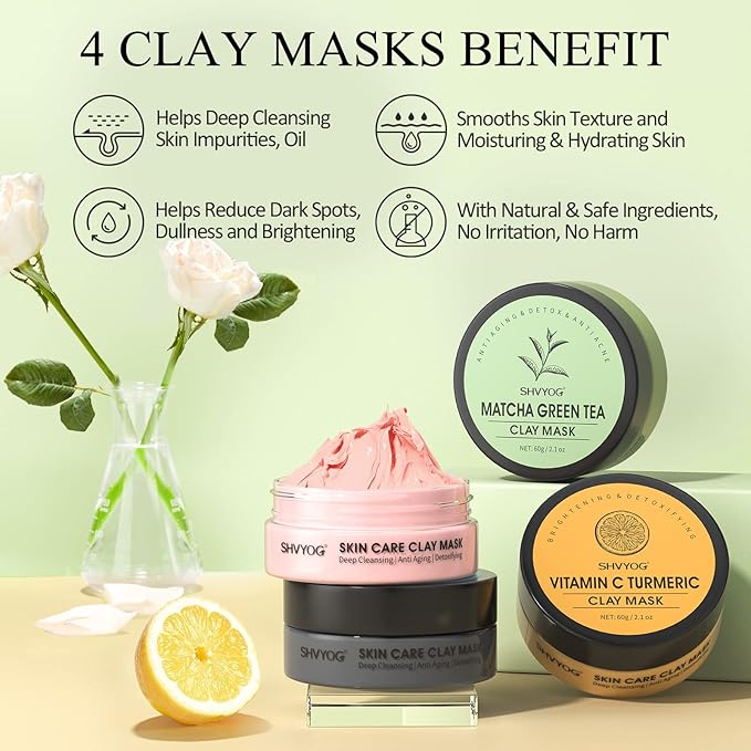SHVYOG 4Pcs Face Mask Set - Image 3