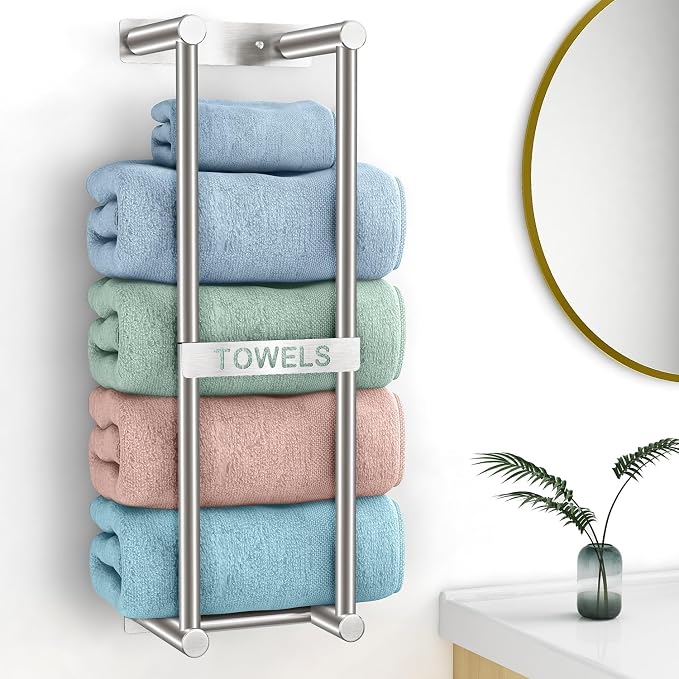Towel Racks for Bathroom, STWWO Towel Storage for Small Bathroom 22inch by STWWO